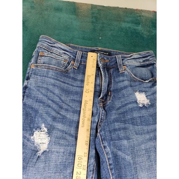 Aeropostale Jeans Size 28x30 Mens Blue Pants Denim Stretch Benton Bootcut - Picture 7 of 13